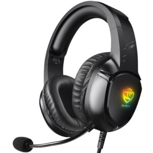 Soulbytes S20 RGB Wired Gaming Headset with 50mm Drivers - Black