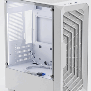 SP 3312 Mini Tower Tempered Glass White