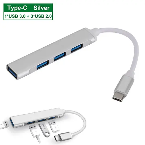 USB-C-Hub-4-Port-3.0-Type-C-USB-Multi-Port-Hub@ido.lk_