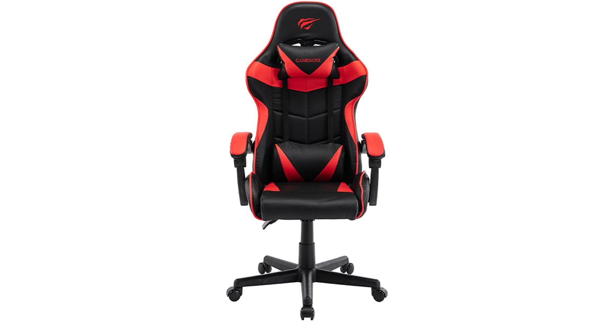 HAVIT GC933 Footrest Gaming Chair - Black+Red