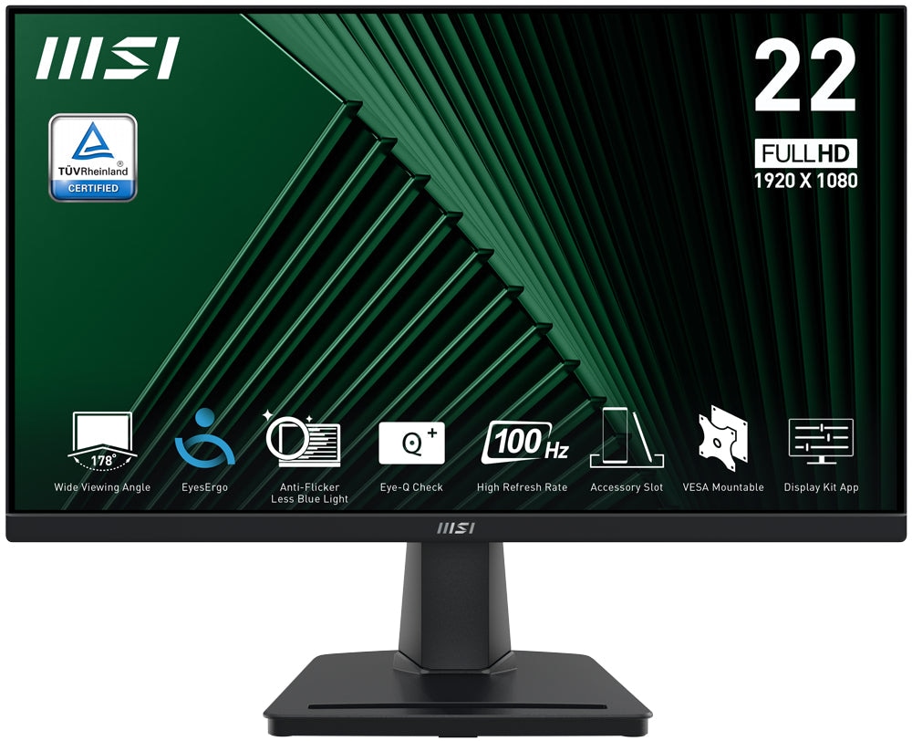 MSI PRO MP225V – 21.45” FHD 100Hz Monitor